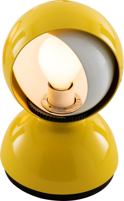 Artemide Eclisse Tischleuchte in Gelb aus Metall mit E14 Fassung - Bild 1