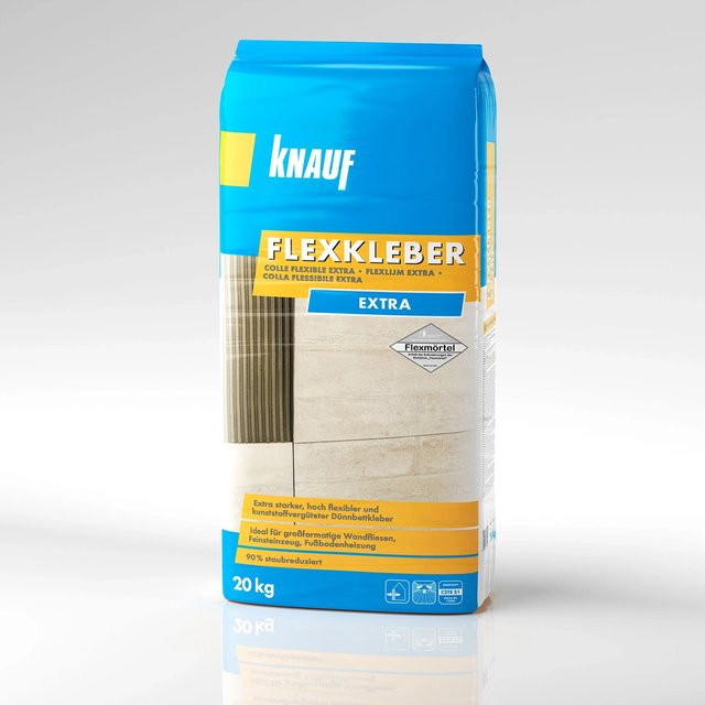 Knauf Flexkleber Extra Grau 20 kg - Bild 1