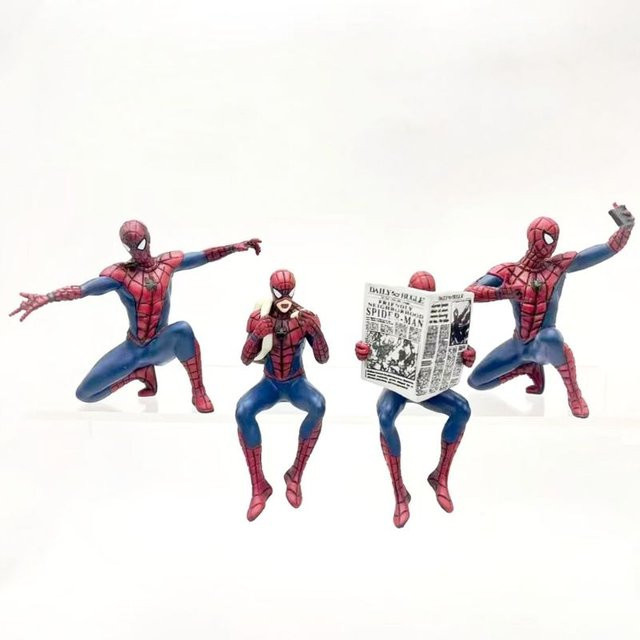 Hot Toys Marvel Spider-Man Statische Statue, 4er-Set, 3-Zoll-Figur - Bild 1
