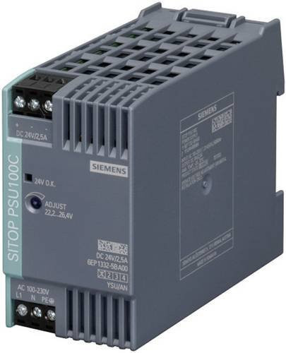 Siemens Hutschienen-Netzteil 24 V/DC 2,5A 60W grau 6EP1332-5BA00 - Bild 1