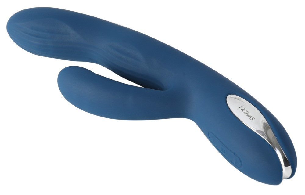 Svakom Rabbitvibrator Aylin mit pulsierender Spitze in Blau - Bild 2