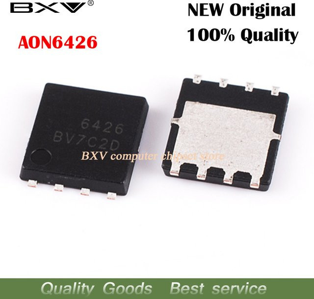 5 Stück AON6426 AO6426 MOSFET QFN-8 in Schwarz - Bild 1