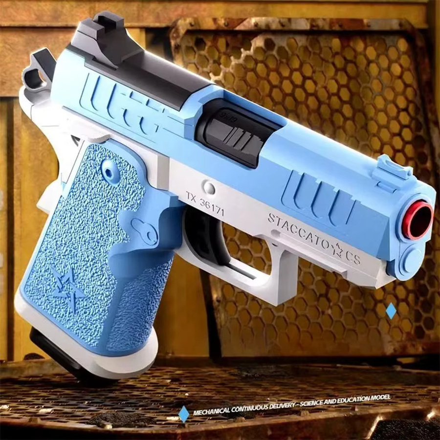 CTMA Mini Blowback Spielzeugpistole, mit Hülsenauswurf, Dauerfeuer, Leerlauf-Funktion - Bild 2