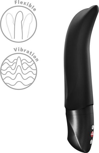 Fun Factory Diva Dolphin G-Punkt-Vibrator in Schwarz mit 6 Vibrationsmodi und 4 Geschwindigkeiten, Länge: 19,2 cm - Bild 1
