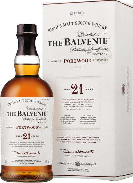 Balvenie Single Malt Whisky 21 Year Old Portwood 0,7 l - Bild 1