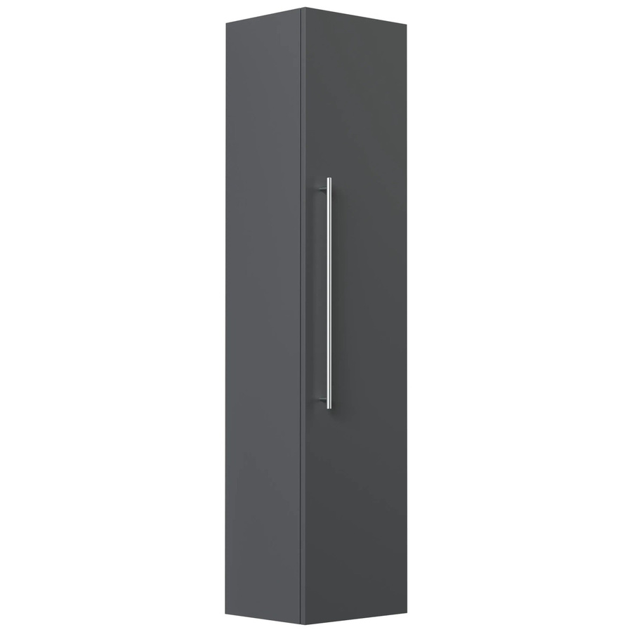 Posseik Hochschrank Levana XXL für das Badezimmer in Weiß Hochglanz oder Grafit, B/T/H: 30 x 35 x 150 cm - Bild 2