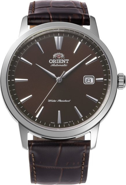 Orient Armbanduhr Automatik, Edelstahl, Leder, Braun, 42 mm, Herren - Bild 1