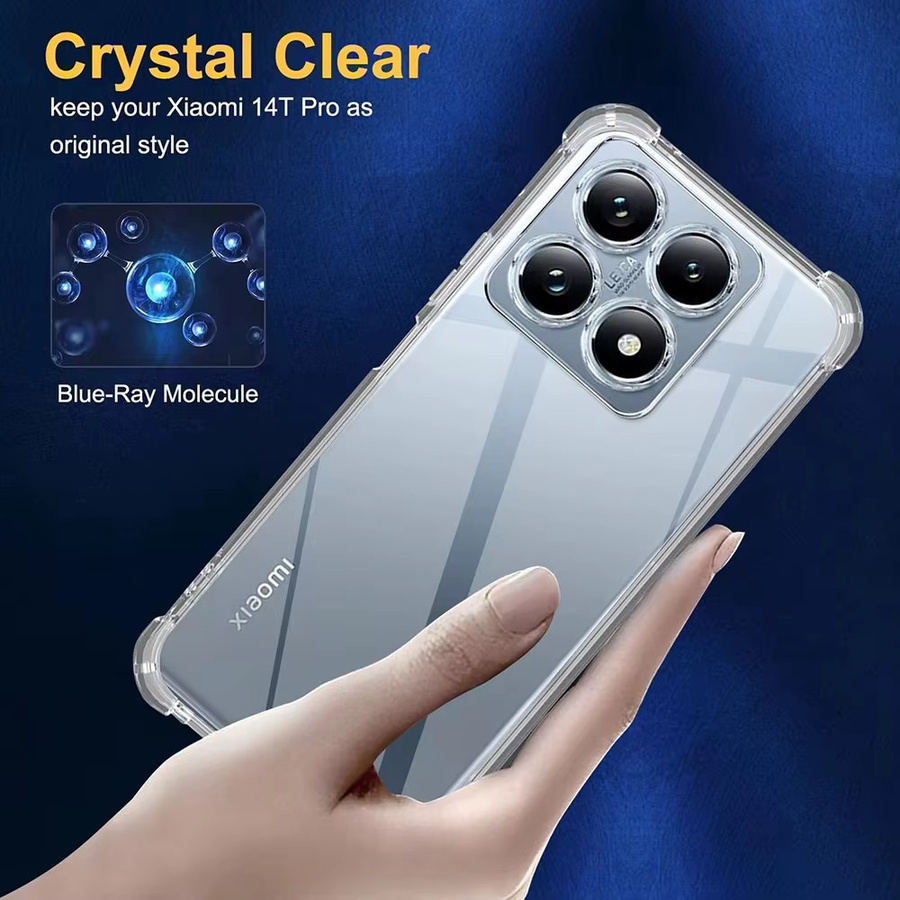 Stoßfeste Airbag Schutzhülle für Xiaomi 14T 13T Pro 11 Lite 5G in Transparent - Bild 2