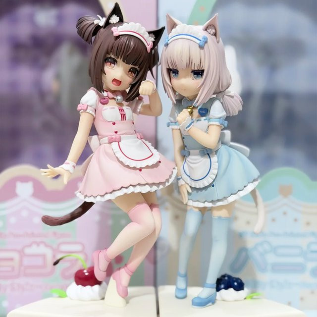 Bandai NEKOPARA Chocola und Vanille Figur, 18cm, Kunststoff - Bild 1