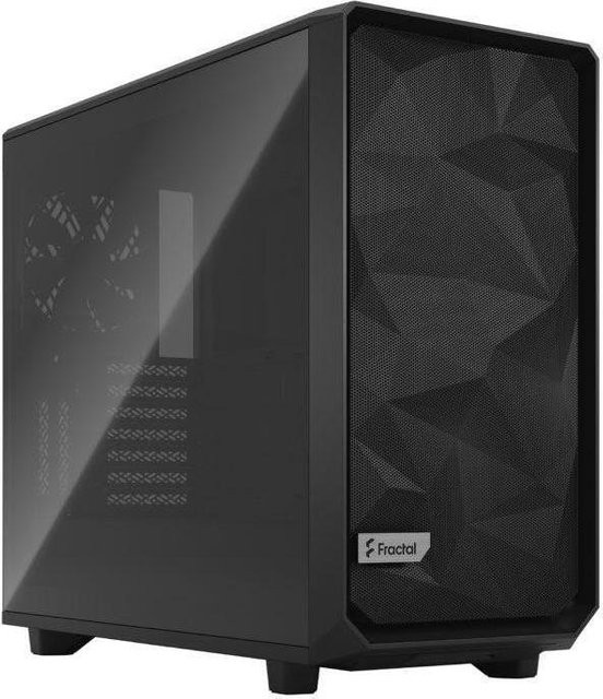 Fractal Design Meshify 2 Compact Light Tempered Glass Seitenteil mit Fenster in Schwarz mit USB-C und USB-A Anschlüssen (FD-C-MES2C-03) - Bild 1
