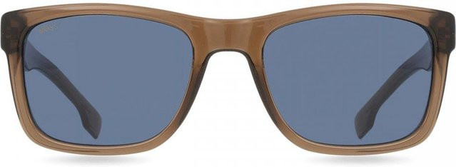 BOSS 1569 S Sonnenbrille, Vollrand, Square, Acetat, Herren, Transparent Dark Brown/Gray - Bild 1