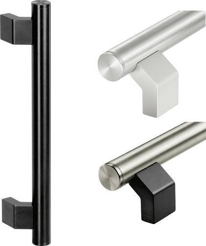 Rohde Rohrgriff WR-30.600.37 in Schwarz und Silber, matt, L: 69,0 cm, B: 3,0 cm, H: 7,0 cm - Bild 1