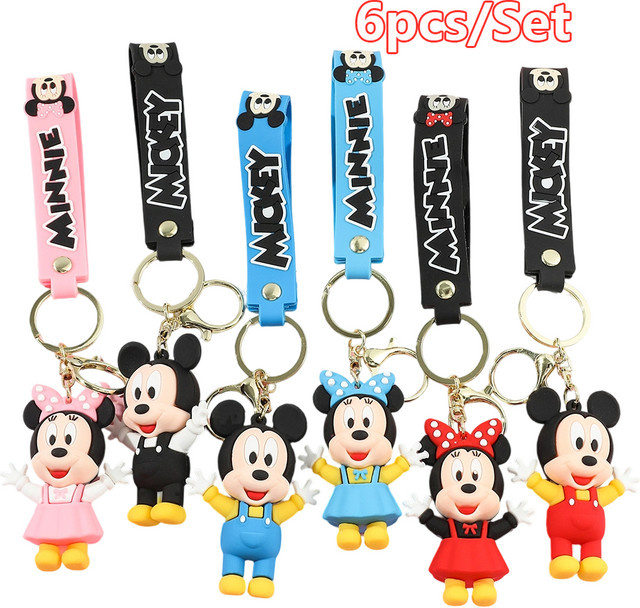 Disney Schlüsselanhänger Mickey und Minnie Maus, Metall, Unisex - Bild 1