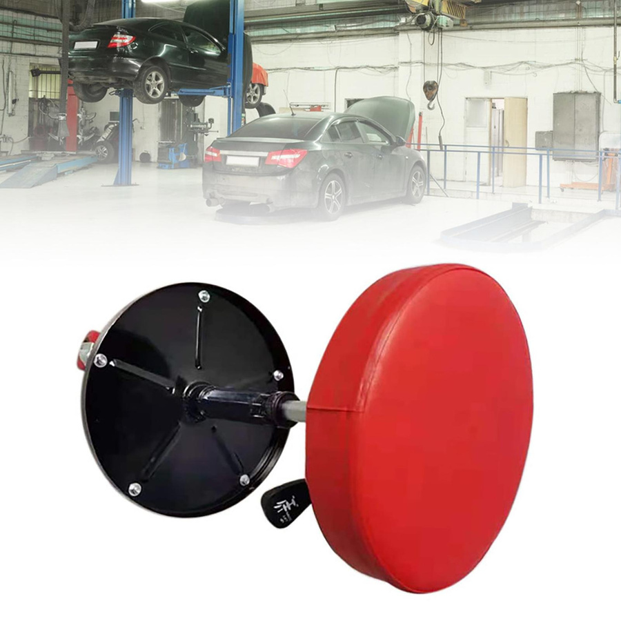 TOMTOP JMS Rolling Garage Hocker Runder Mechaniker Sitz mit verstellbarer Höhe in Schwarz - Bild 4