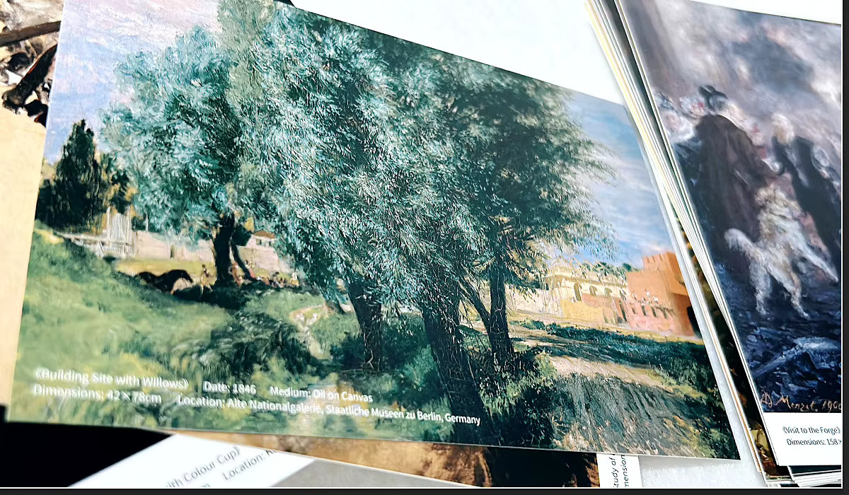 30 Stück Postkarten im Stil von Adolph von Menzel Ölgemälde, bunte Kunstkarten für DIY Journal und Dekoration - Bild 3