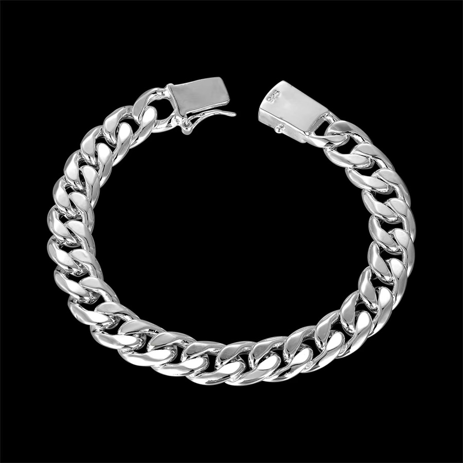 Andara Armband 925 Silber, 10 mm, 8 Zoll, Herren - Bild 4