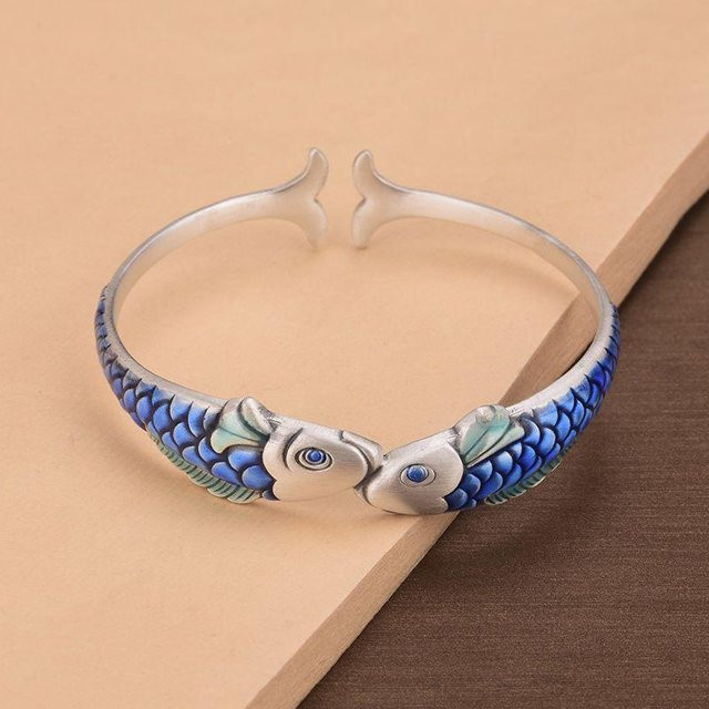 Rui Di Armreif, 925 Silber, Fisch, Damen - Bild 1