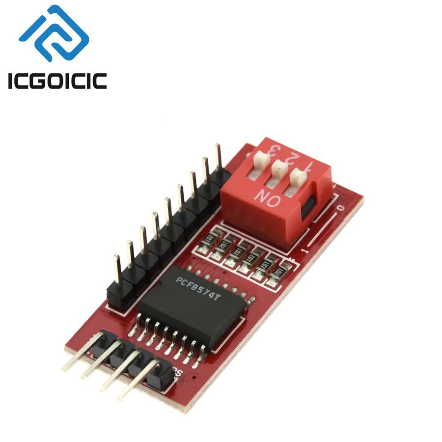 PCF8574 PCF8574T I/O I2C Port Interface Erweiterungsmodul für Arduino in Rot - Bild 2