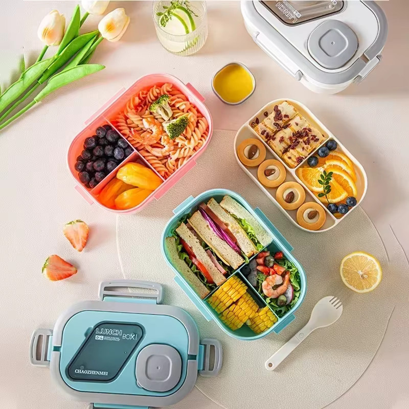 Untior Bento-Lunchbox für Erwachsene, BPA-frei und auslaufsicher, Weiß, 1,2 l - Bild 2