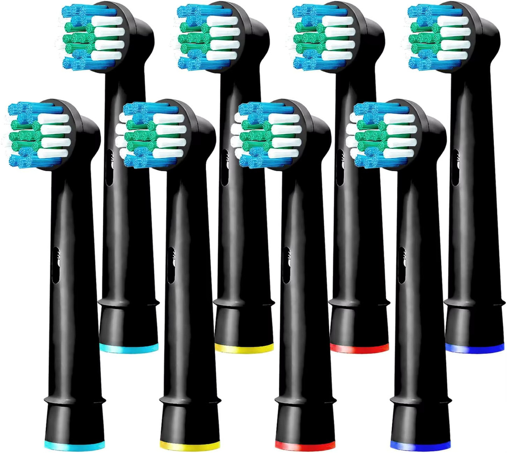 Oral-B Ersatz-Zahnbürstenköpfe, 8er-Pack, Schwarz, Unisex - Bild 2