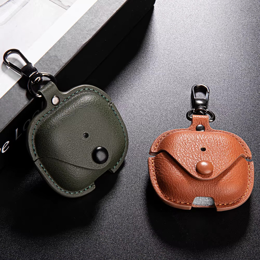 Retro Leder Business Schutzhülle für Apple AirPods 4 (2024) mit Haken - Bild 2