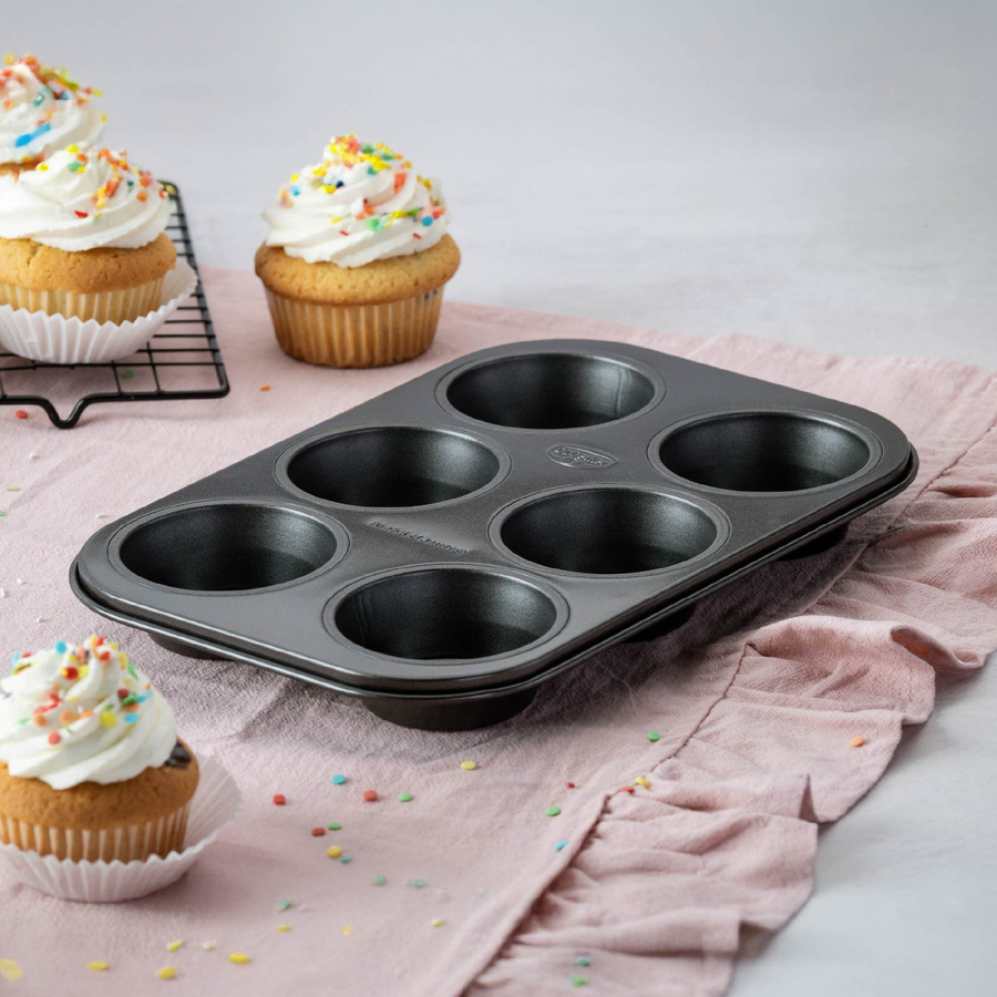 Dr. Oetker Muffinform Classic, 6er, Schwarz, Antihaftbeschichtung - Bild 2