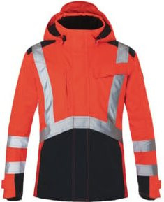Kübler Hardshelljacke REFLECTIQ PSA 2 in Warnrot/Schwarz, Größe XS - Bild 1