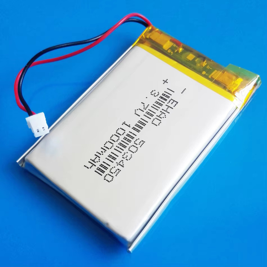 Koonenda Lipo-Akku 3,7V 1000mAh mit JST 1,25mm 2-Pin-Stecker, wiederaufladbarer Lithium-Polymer-Akku in Silber - Bild 3