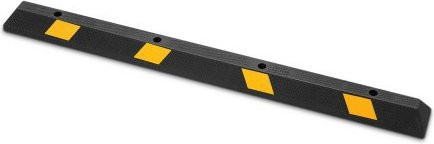 VEVOR Parkstopper aus Gummi mit Reflektorstreifen in Schwarz, B/H/T: 184 x 16 x 11 cm - Bild 1