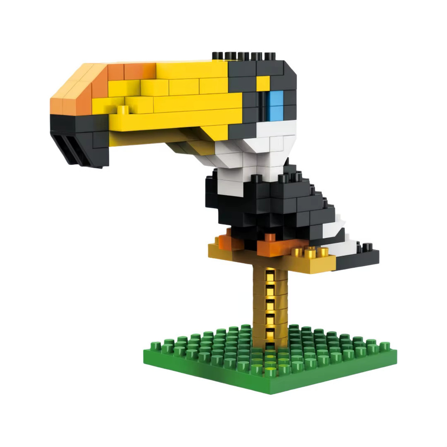 KNEW BUILT 3D Pet Micro Mini Bausteinspielzeug Tiere in Mehrfarbig - Bild 2
