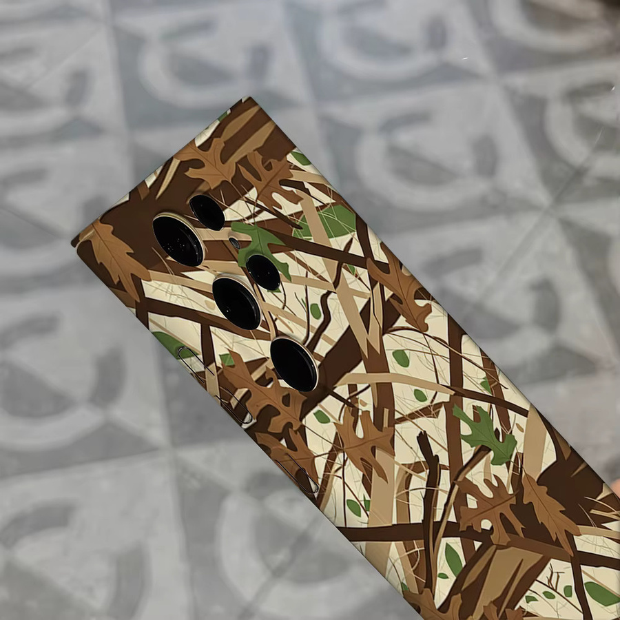 Stoßfeste Handyhülle mit Wald-Tarnmuster und Blättern für Samsung Galaxy S26 S25 S24 S23 Ultra Plus in Multicolour - Bild 5