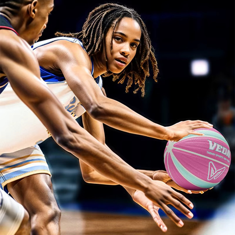 Veidoorn Basketball, PU-Leder, Braun - Bild 2