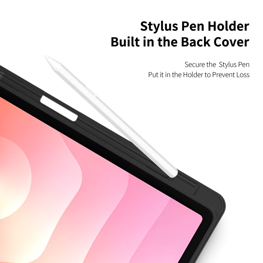 DUX DUCIS stoßfeste Schutzhülle für Samsung Galaxy Tab S11 11 Zoll, transparente Ganzkörper-Hülle mit Auto Sleep/Wake Funktion, Schwarz - Bild 4