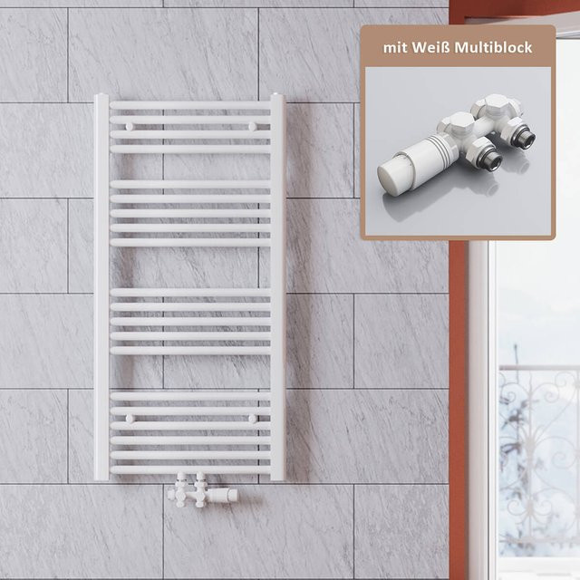 SONNI Badheizkörper Handtuchtrockner in Weiß, B/H: 50 x 100 cm - Bild 1
