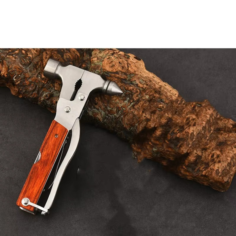 Multifunktionaler Sicherheits-Hammer mit Axt, Kegelhammer und Zange in Silber - Bild 2