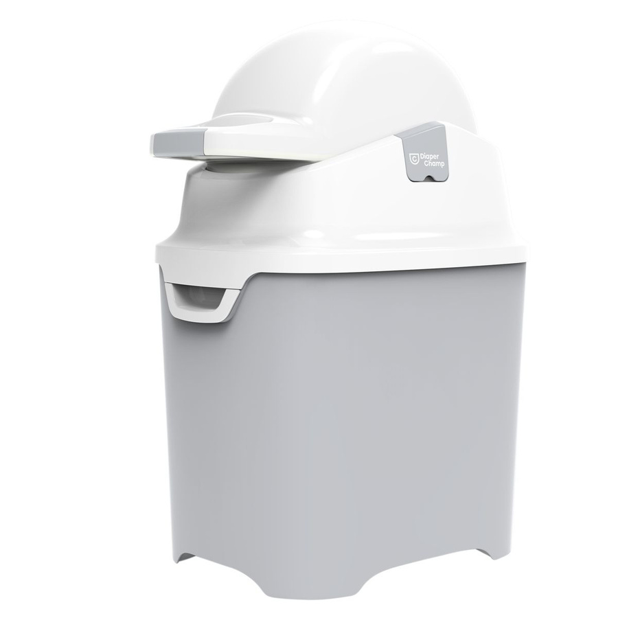 Diaper Champ Windeleimer ONE in Silber mit Geruchsfilter und Flip-Lid - Bild 1