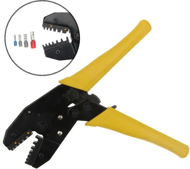 Lsmake Ratschen-Crimpzange mit Federklemmen und SM-Steckerklemmen für 0,5–6 mm2 - Bild 1