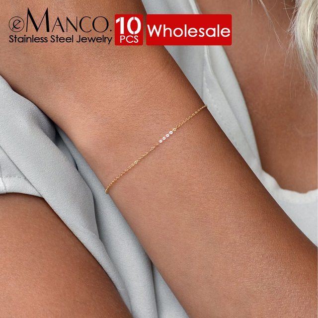 EMANCO Kettenarmband, Edelstahl, Gold, Damen - Bild 1