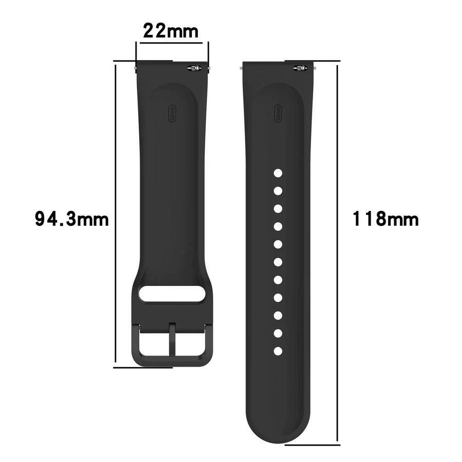 LCAPLE Uhrenarmband Silikon, Schwarz, Unisex, Redmi Watch 5 Lite 5 Active - Bild 2
