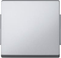 Merten Abdeckung Aquadesign für Wechselschalter, Kreuzschalter und Taster in Silber - Bild 1