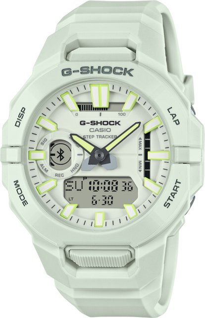 Casio G-Shock Armbanduhr, Analog-Digital, Quarz, Kunststoff, Weiß, 44 mm, Unisex - Bild 1