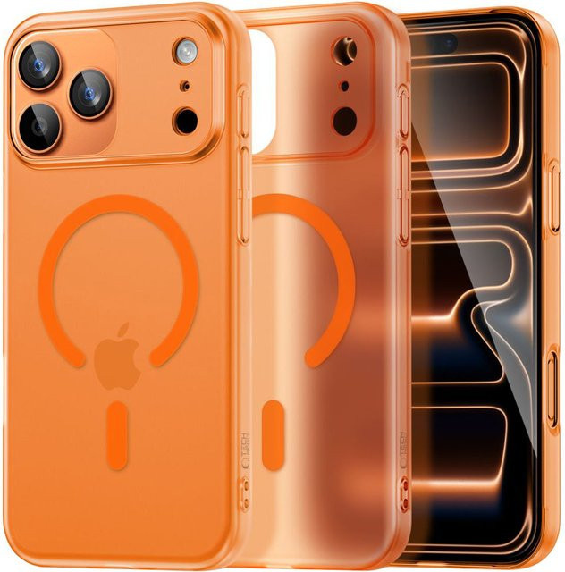 Tech-Protect MagSlim MagSafe Hülle für Apple iPhone 17 Pro Max in Matt Orange - Bild 1