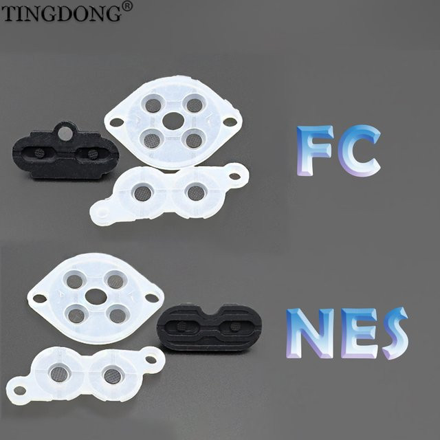 TingDong Leitfähige Gummi-Tastenpads für FC NES als Ersatz-Reparaturteile für FC/NES-Controller - Bild 1