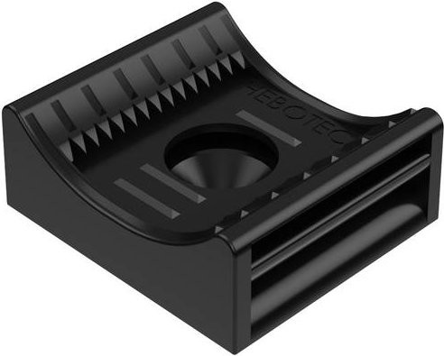 Hebotec KBS 8-35 Klettbandsockel zum Anschrauben in Schwarz - Bild 1