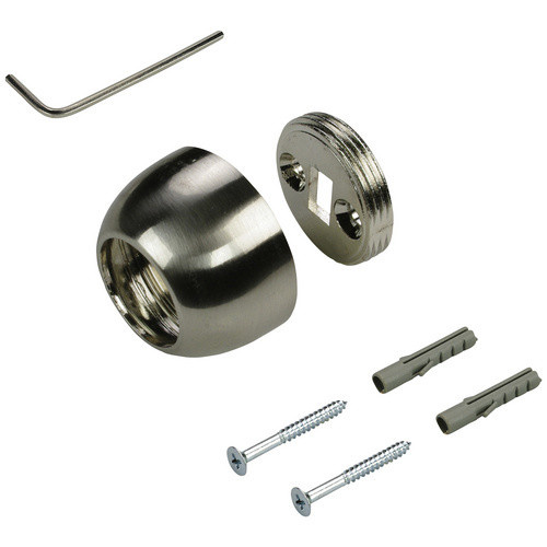 LIEDECO Wandlager aus Metall in Silber, Durchmesser: 20 mm - Bild 2
