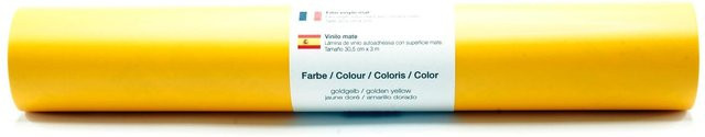 Selbstklebende Vinyl Folie in Goldgelb-Matt - Bild 1