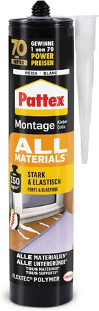 Pattex Montagekleber All Materials wasserfester Alleskleber, 450 g