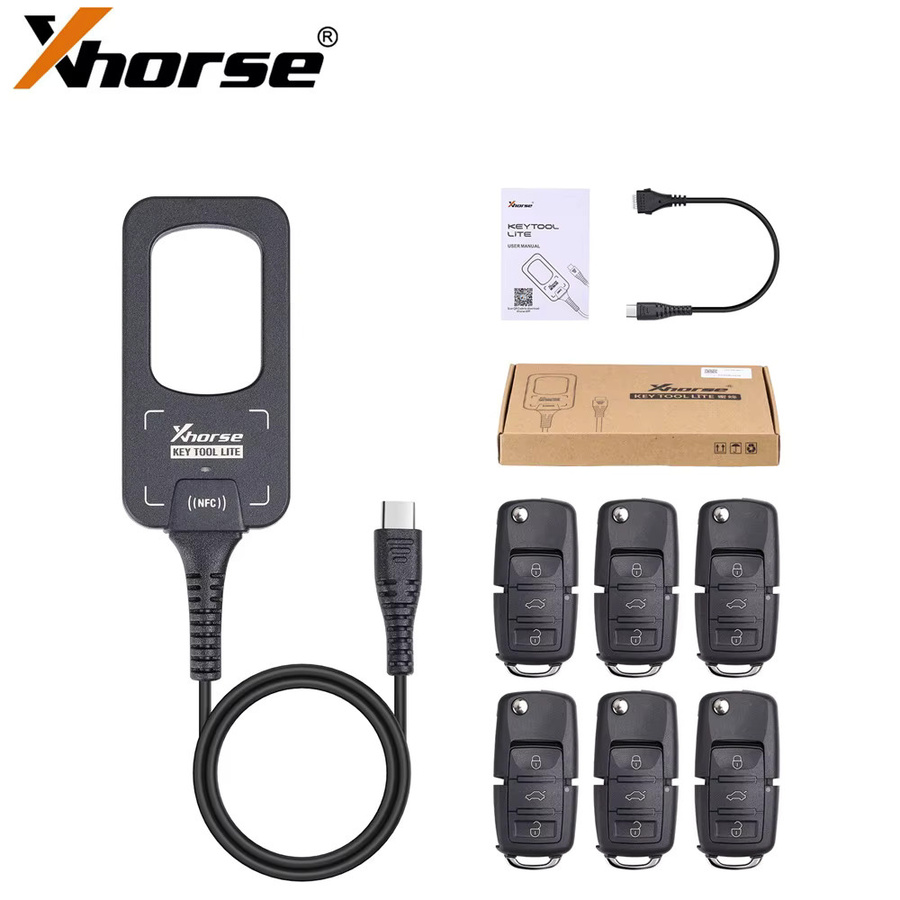 Xhorse VVDI BEE Key Tool Lite mit 6 Stück VVDI Kabelfernbedienungen Modell XKB501EN in Schwarz - Bild 2