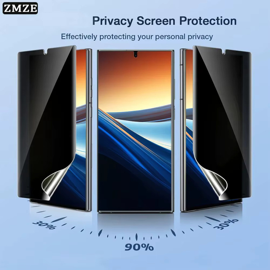 2 Stück Privatsphäre-Hydrogel-Displayschutzfolie für Huawei Pura 80 70 Pro Max Ultra Pro Anti-Spionage und Anti-Kratzer - Bild 2