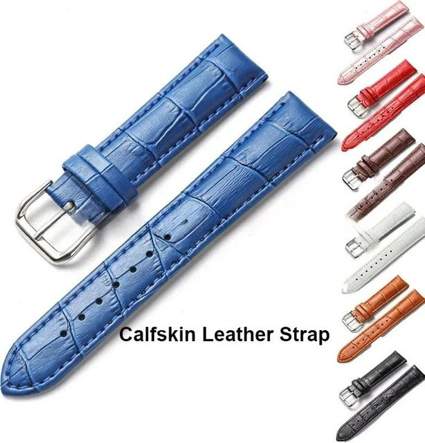 eelhoe Uhrenarmband Leder, Dornschließe, Unisex - Bild 1